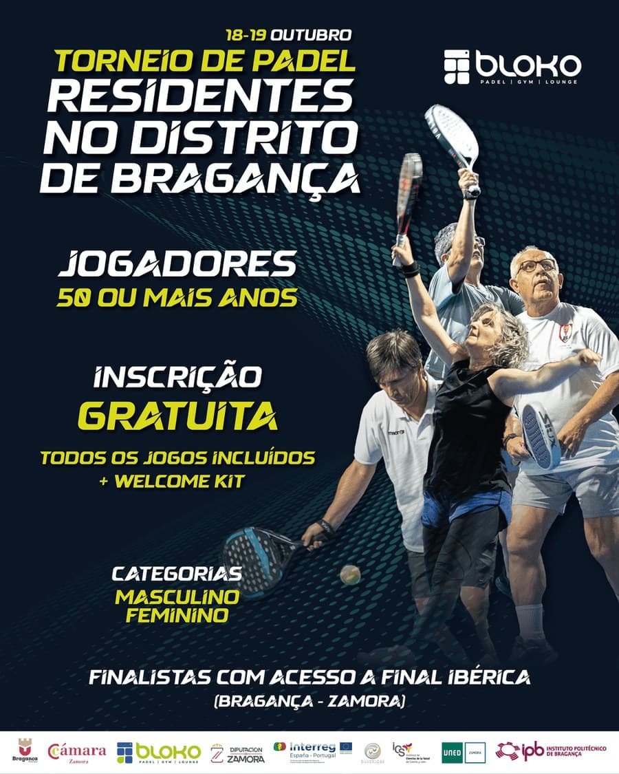 Torneio de Padel — Residentes no Distrito de Bragança