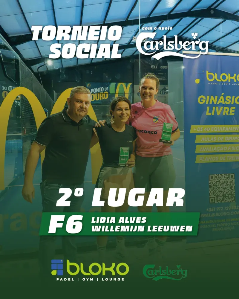 F6 — 2º lugar: Lidia Alves / Willemijn Leeuwen