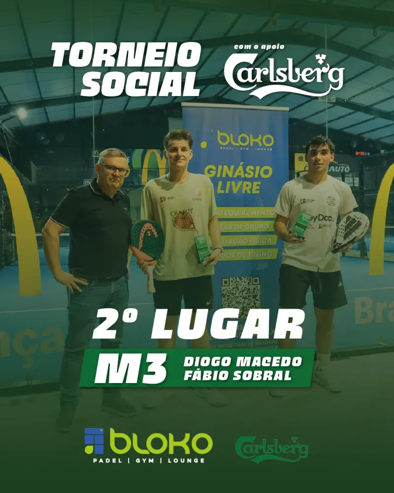 M3 — 2º lugar: Diogo Macedo / Fábio Sobral