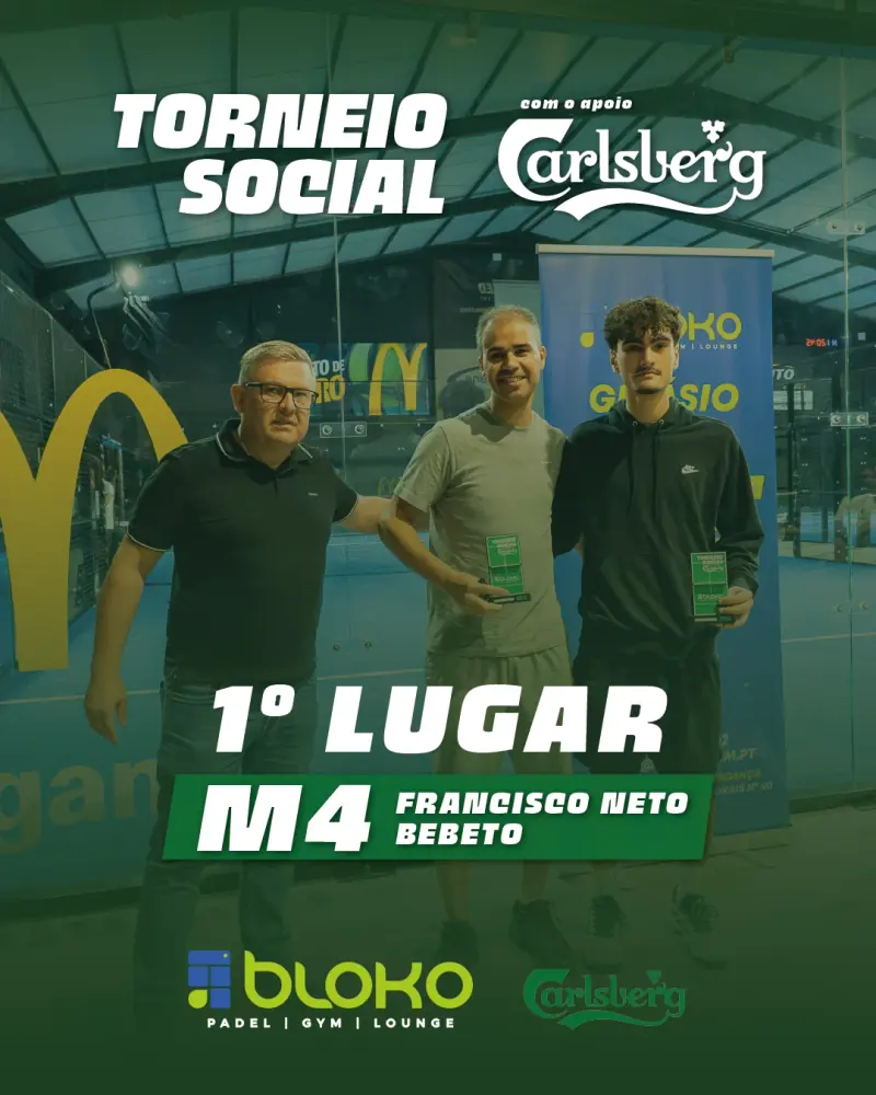 M4 — 1º lugar: Francisco Neto / Bebeto